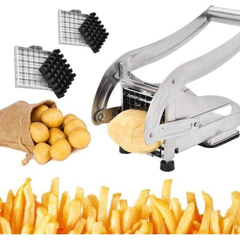 Coupe Frites En Acier Inoxydable,technologie Antidérapante,coupe-légumes,accessoires Pour Friteuse,coupe-frites Et Légumes,éplucheur De Pommes De Terre,professionnel Usage Domestique Et Commercial