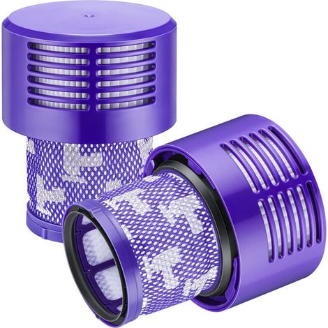 Lot De 2 Filtres De Rechange Pour Aspirateur Dyson V10 – Efficacité 99,9 % – Compatible V10 Absolute, V10 Animal, V10 Motorhead - 969082-01