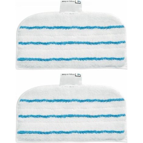 2 Patins En Microfibre Fsmp20-xj Rectangulaires Pour Balai Vapeur - Technologie Easyglide
