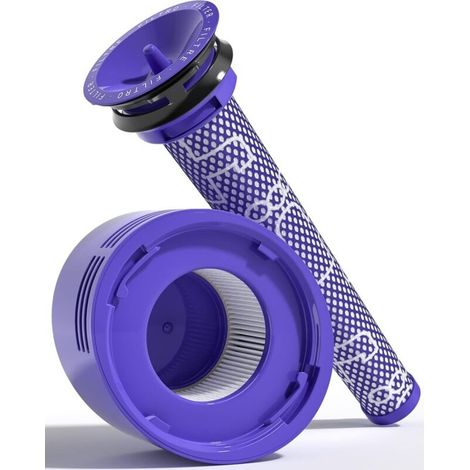 Bluepower Spare Pour Les Filtres Dyson V6 V7 V8, Remplacement Pour Aspirateur Hepa, 1 Post & 1 Pre