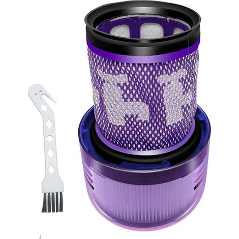 2 Paquet Lavables Réutilisables Filtre De Remplacement Pour Dyson V10 Sv12 Cyclone Animal Absolute Motorhead Total Clean Pro Extra Aspirateur Sans Fil Avec Brosse De Nettoyage D