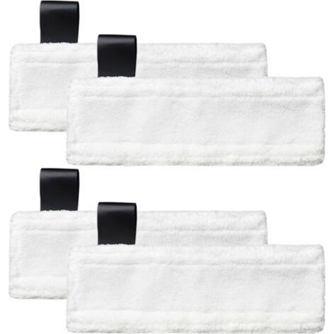 Chiffons Microfibres De Rechange Pour Nettoyeurs Vapeur Kärcher Easy Fix Sc2, Sc3, Sc4, Sc5 (pack De 4)