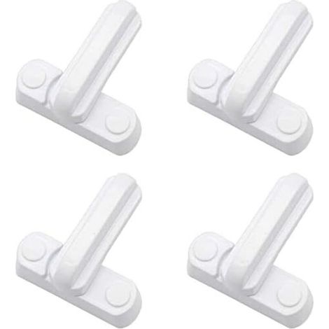 Lot De 4 Serrures Loquets En Alliage D'Aluminium – Sécurité Renforcée Pour Fenêtres Et Portes Pvc – Installation Facile Et Durable