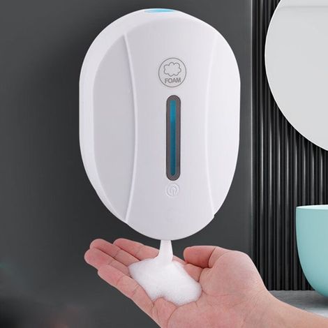 Distributeur De Savon Automatique Mural – Capacité 550 Ml – Étanchéité Ipx4 – Installation Sans Perçage – Capteur Infrarouge