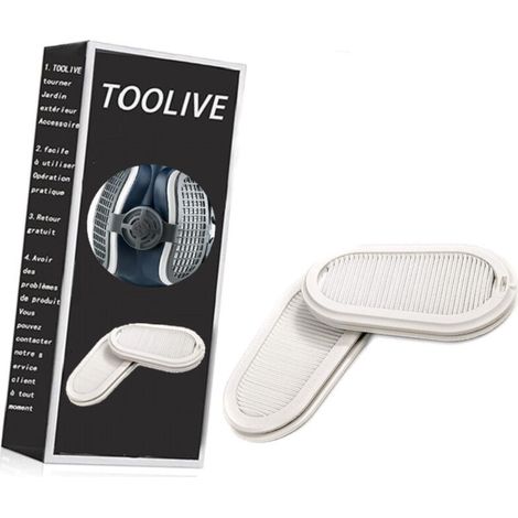 Paire De Filtres De Rechange Anti-poussière P3 Gvs Spr316 Pour Masque De Protection
