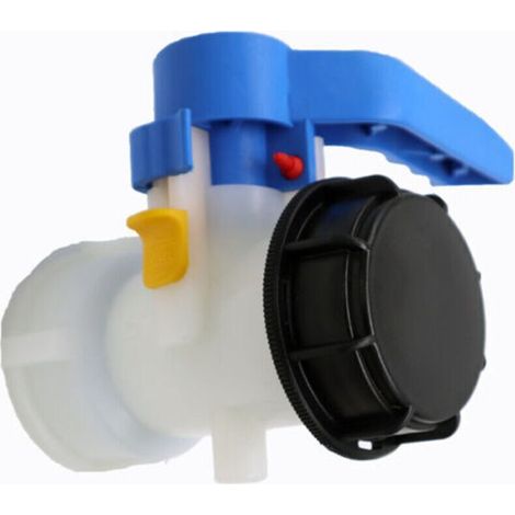 Vanne Pour Cuve Ibc 1000 Litres 2" / 62 Mm Vanne Papillon Intégrée En Plastique Dn50 (62 Mm)