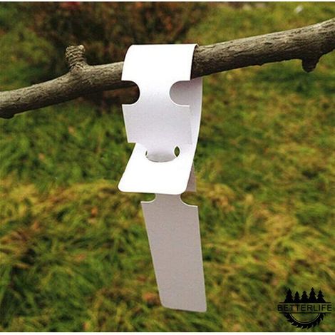 Étiquettes En Plastique Pvc Blanches Pour Plantes – Lot De 200 – Dimensions 2 X 20 Cm – Imperméables Et Faciles À Écrire - Kaejyiut-200