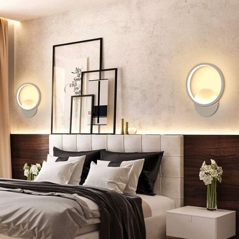 Applique Murale Intérieure Led 13w – Aluminium Aéronautique – Éclairage Up Down – Blanc Chaud 3000k Pour Chambre Et Couloir