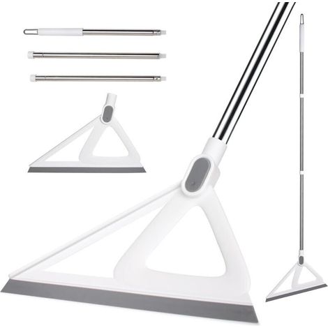 Balai Multifonction En Silicone, Balai Raclette Pour Balayer L'Eau Et Les Poils D'Animaux, Balai Magique En Caoutchouc (blanc)