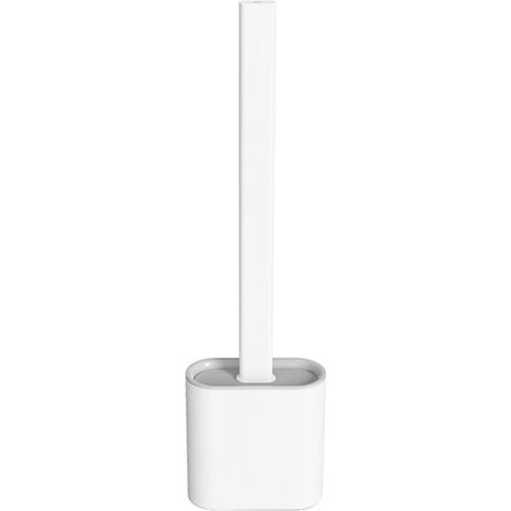 Lot De 2 Brosses De Toilette En Silicone Pour Salle De Bain Et Ensembles De Supports Avec Long Manch