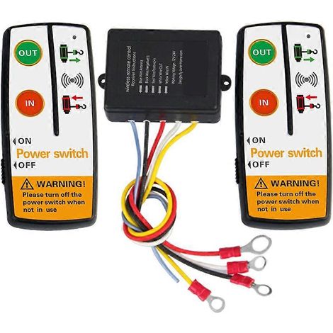 Kit De Commande À Distance Sans Fil Universel Pour Treuil Électrique Jeep, Vtt, Suv Et Camion