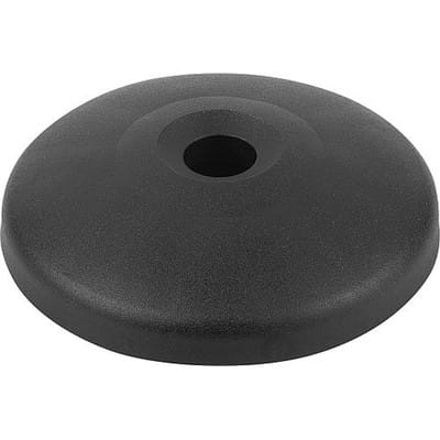 TELLER, FORM:A THERMOPLAST, SCHWARZ, D=60