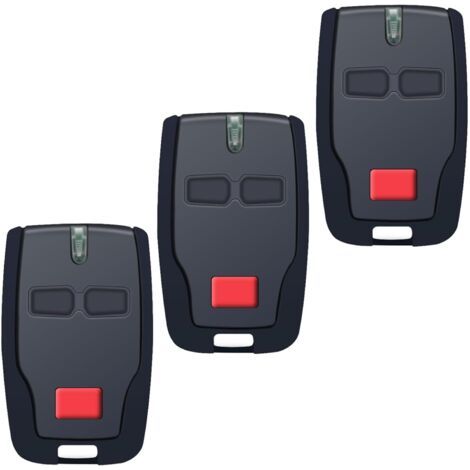 Telecommande Porte De Garage Pour Mitto 2,télécommande 2 Canaux Pour Mitto 2 Rcb,kleio, Ghibli, Trc 2, Kleio, Ghibli, Tr(433 Mhz) 3pcs