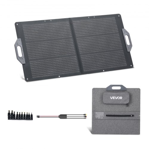 Faltbares Solarpanel 100 W, Tragbares Solarladegerät 24% Hocheffizienz, Monokristallines Solarmodul Mit Mc4-ausgang, Usb-a-, Typ-c- & Dc-anschlüssen, Ip65, Für Powerstations, Camping, Wandern