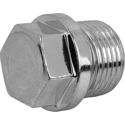 VERSCHLUSSSCHRAUBE DIN910 OHNE ENTLÜFTUNG, M48X2, SW=30, FORM:A, STAHL VERZINKT