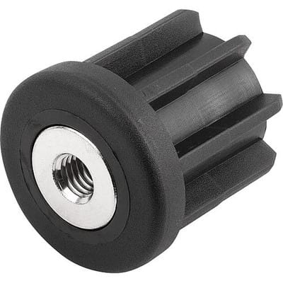 GEWINDESTOPFEN FÜR ROHRE FÜR=Ø 30X1 M14 B=30, THERMOPLAST, KOMP:MESSING