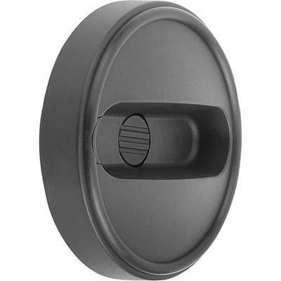 HANDRAD GR.2, D1=100, FORM:A PASSBOHRUNG + QUERBOHRUNG, D2=10H7, D7=M06, THERMOPLAST SCHWARZGRAU, OHNE