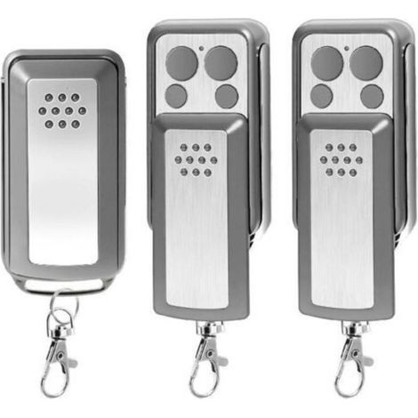 Lot De 3 Télécommandes 114253, Télécommande À 4 Boutons Pour Portails Et Portes De Garage, Compatible Avec Avidsen 114253, 104257 Et 104251