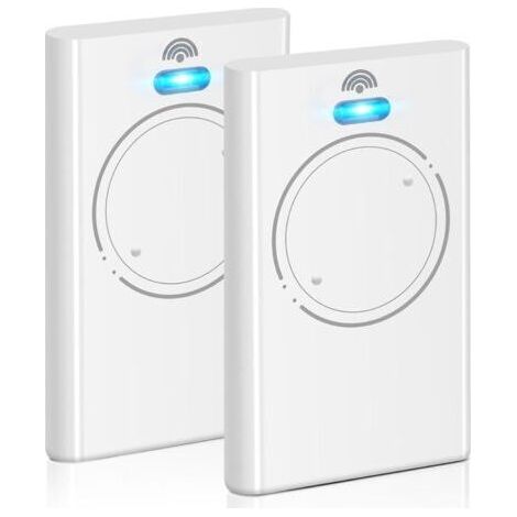 Lot De 2 Télécommandes 868 Mhz Pour Ouvre-porte De Garage Xt2 868 Slh Lr, 2 Canaux, Blanc