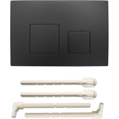 Betätigungsplatte Für Toiletten. Kompatibel Mit Geberit Sigma01, Sigma10, Sigma20, Sigma21, Sigma30, Sigma50 Und Sigma60. Kunststoff-betätigungsplatte Für Toiletten Mit Zweimengenspülung (schwarz).