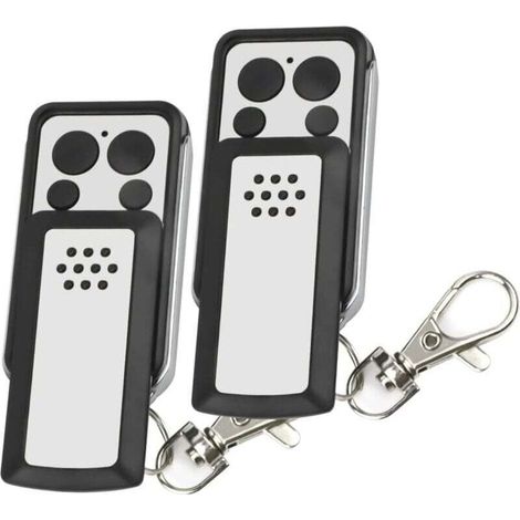 Lot De 2 Télécommandes De Portail 433,92 Mhz – Compatible Avidsen Et Extel – Alimentation Pile 3v Cr2 Incluse – Contrôle Jusqu'à 10 Appareils