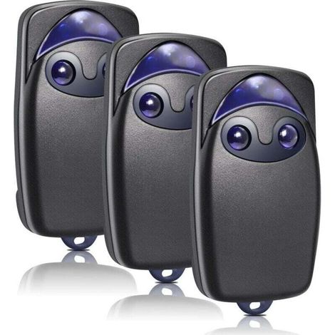 Télécommande Et Émetteur Mural Pour Motorisationstelecommande Portail Pour Flor-s, 3pcs 433,92 Mhz Telecommande Porte De Garage Compatible Avec Flo2r-s, 2 Canaux