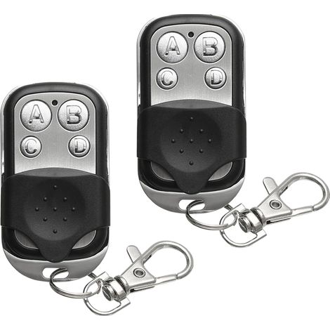 Télécommande Universelle Pour Portail – Lot De 2 Télécommandes Universelles Pour Porte De Garage (433,92 Mhz) – Télécommandes Pour Portail Coulissant