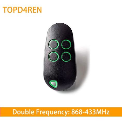 Télécommande Universelle Pour Portail Et Porte De Garage – Double Fréquence 433,92 Mhz / 868,35 Mhz – Compatible Avec Systèmes Motorisés Somfy, Nice, Faac, Bft, Came, Marantec – Télécomande Portable S