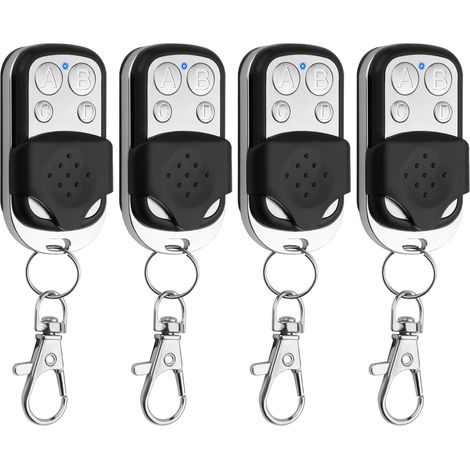 Ensemble De 4 Télécommandes Universelles Pour Portes, 433,92 Mhz – Télécommandes Pour Portes De Garage
