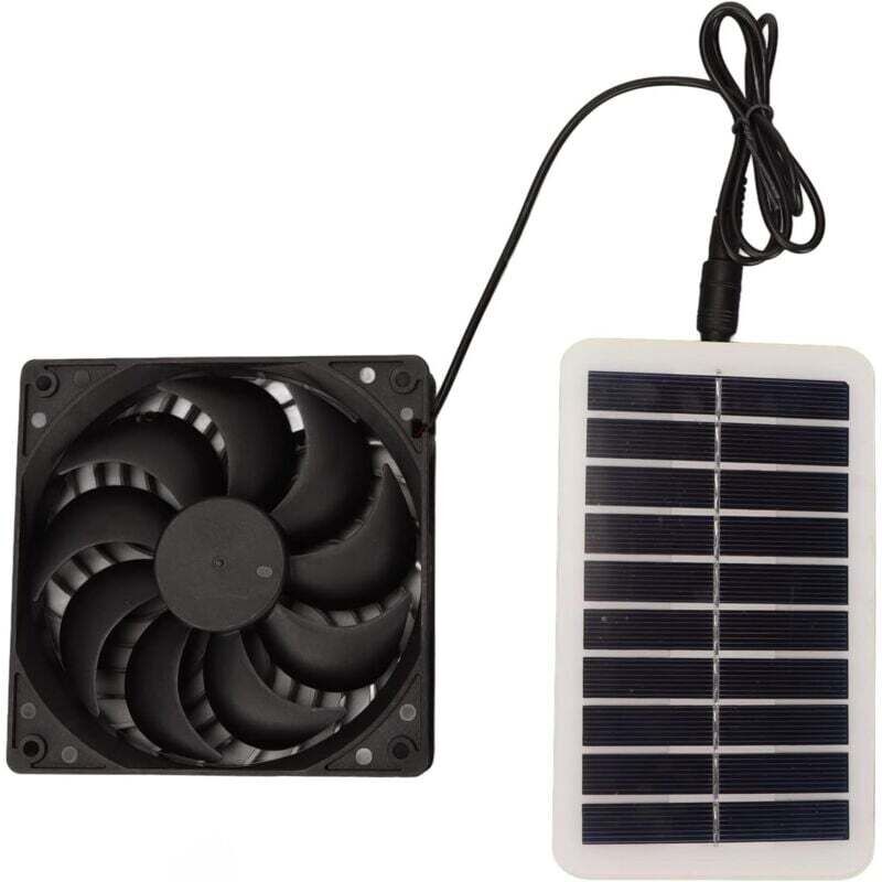 Enowelir Solarbetriebener Abluftventilator, 15-w-solarpanel-ventilator Für Gewächshaus, Haustierhaus