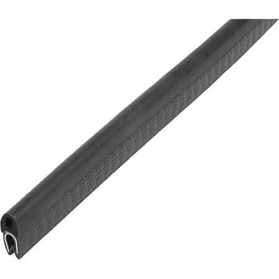 KANTENSCHUTZ-DICHTPROFIL 5000X6,5X15, FORM:E, PVC SCHWARZ, KOMP:EPDM