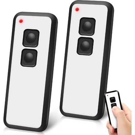 2 Pièces 433 Mhz Telecommande Portail Compatible Avec Novoferm Novotron, 2 Canaux Compatible Avec Novoferm Novotron 522, 524, 502 Max43-2, 512 Mix43-2