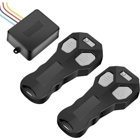 Télécommande De Treuil Sans Fil Universelle, Double Contrôleur, Interrupteur Radiocommandé, Télécommande Rf 12 V-24 V, Portée De 30 M, Compatible Avec Warn Ramsey Superwinch Smittybilt Gorill