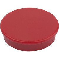 MAGNET HAFTMAGNET H=8 HARTFERRIT, RUND, KOMP:KUNSTSTOFF, ROT, D=25 Bild 2