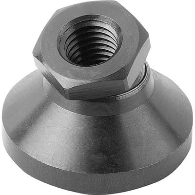GELENKTELLER D1=M10, D=32, H=22, FORM:A, VERGÜTUNGSSTAHL, KOMP:AUTOM.STAHL