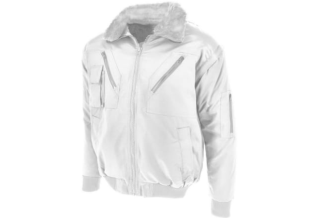 Piloten-Jacke OSLO 4175, weiß, Größe XL