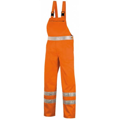 Warnschutz-Latzhose HAMILTON 4304, warnorange, Größe 54