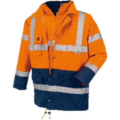 Warnschutzparka CALGARY 4108, warnorange/navy, Größe 2XL