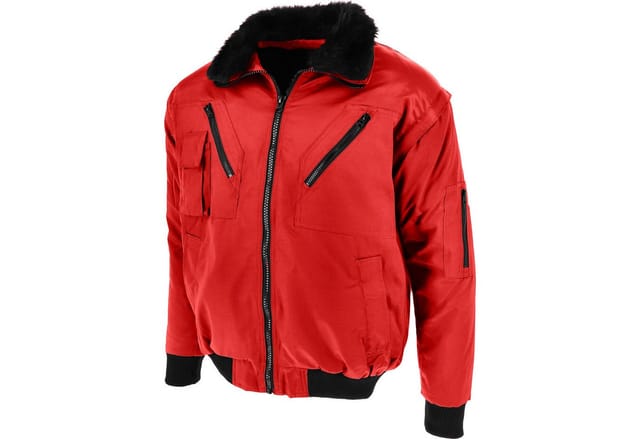 Piloten-Jacke OSLO 4172, rot, Größe S