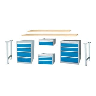 Schubladenschrank Tiefe 736, R 24-24, 4 x Schublade (2 x 150 mm, 2 x 200 mm) Maße in mm (B x T x H): 705 x 736 x 819