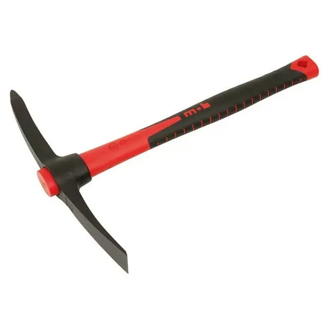 Mini-Kreuzhacke mit 3-K Stiel 375mm lang