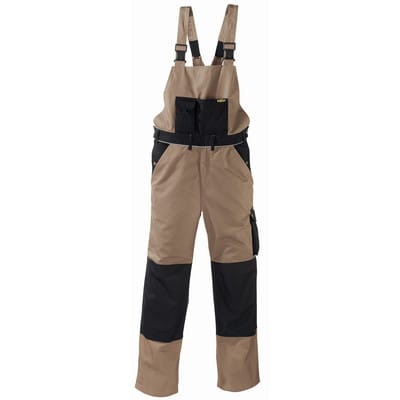 Berufslatzhose AMAZONAS 8330, khaki/schwarz, Größe 25