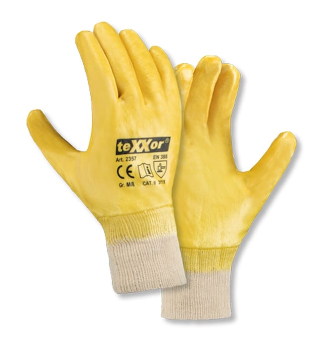 Universalhandschuh STRICKBUND 2357, gelb/gelb, Größe 9