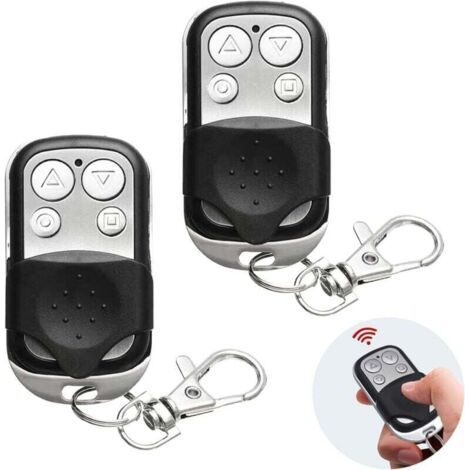 Bunthaus Pa 2er-pack Universal-torfernbedienung 433mhz, Kopierfunktion Für Garagentorfernbedienungen, Drahtloses Klonen, 4-tasten-garagentorfernbedienung