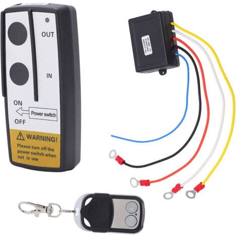 Bunthaus Pa Télécommande Treuil Sans Fil Kit Récepteur 12v 24v Avec Clé Porte Garage Bateau
