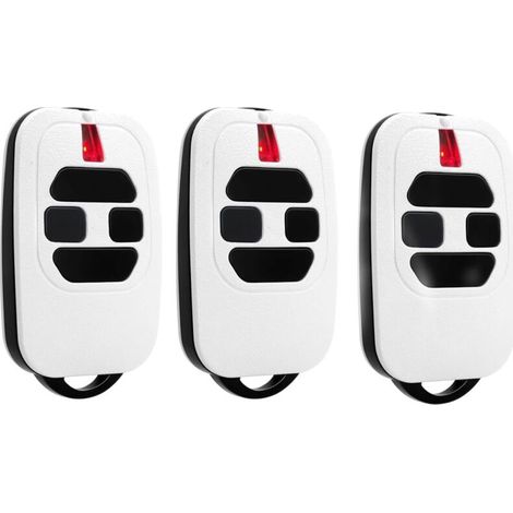 Aiperq – Lot De 3 Télécommandes 433,92mhz – Compatible Gti2/4, Gt2/4, Mio Tr2/4 – Codes Hcs, Dip Switch Ht12, D.a.r.t. – Avec Pile Et Porte-clés