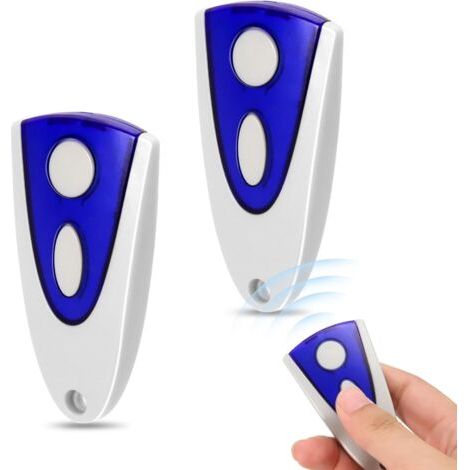 Lot De 2 Télécommande Portail, 2 Canaux, 433,92 Mhz, Rolling Code, Compatible Novoferm