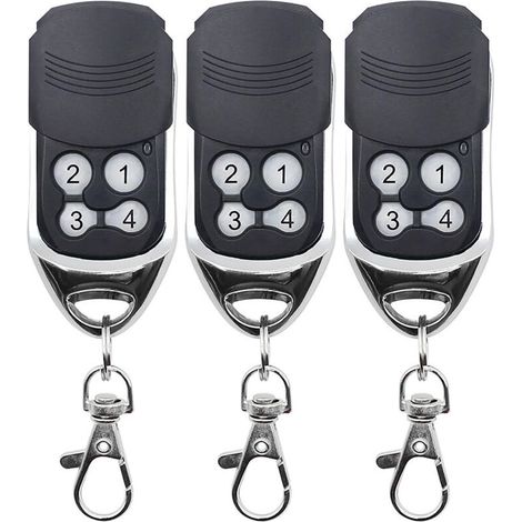 Largeight – Télécommande Universelle 433mhz – 4 Canaux – Compatible Avec Portes De Garage Et Portails – Programmation Rapide En 30s