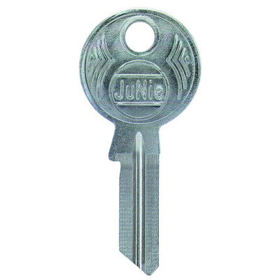 Möbelschloss-Schlüsselrohling 0499,Schaftl. 20mm, Stahl vernickelt