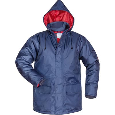 Parka AMRUM 2080, marineblau/rot, Größe 4
